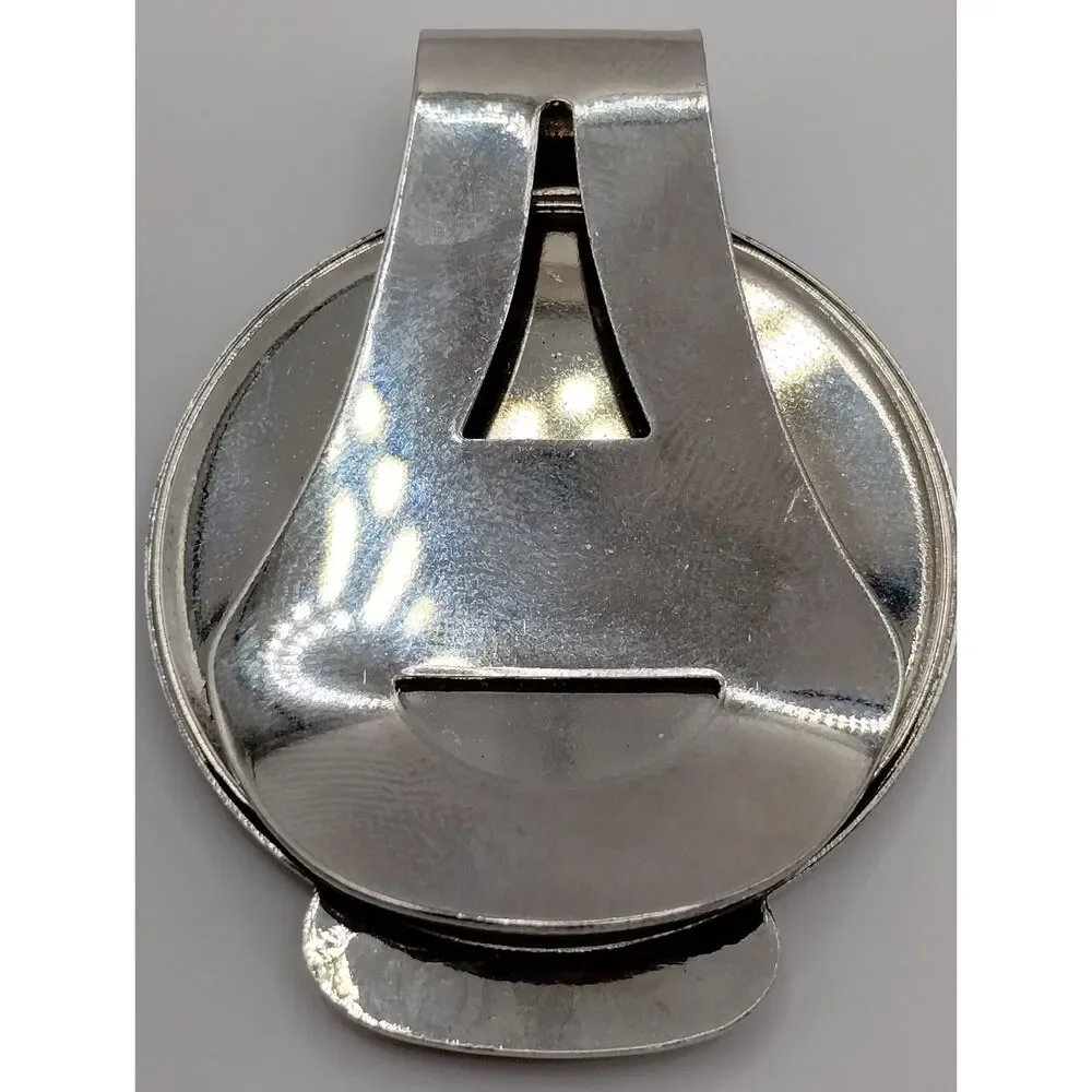 Silberne Washington D.C. White House Capitol Silver Toned Pewter Money Clip